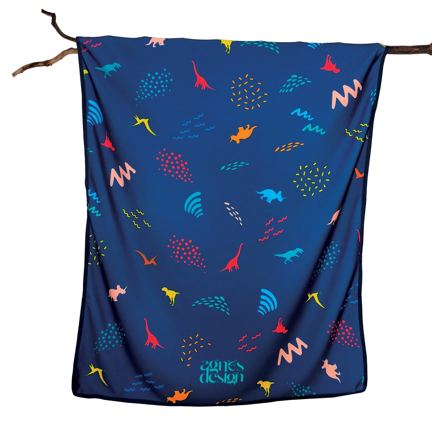 Prehistoric Pals Travel Blanket w Pouch