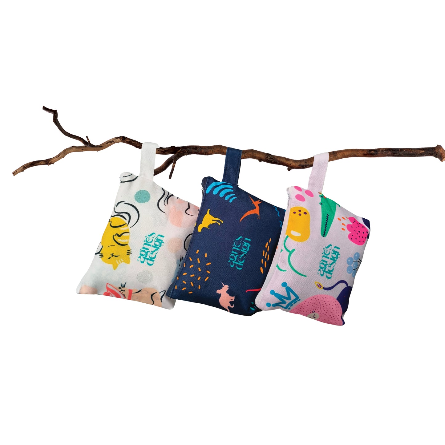 Cozy Cat Cuddle Travel Blanket w Pouch