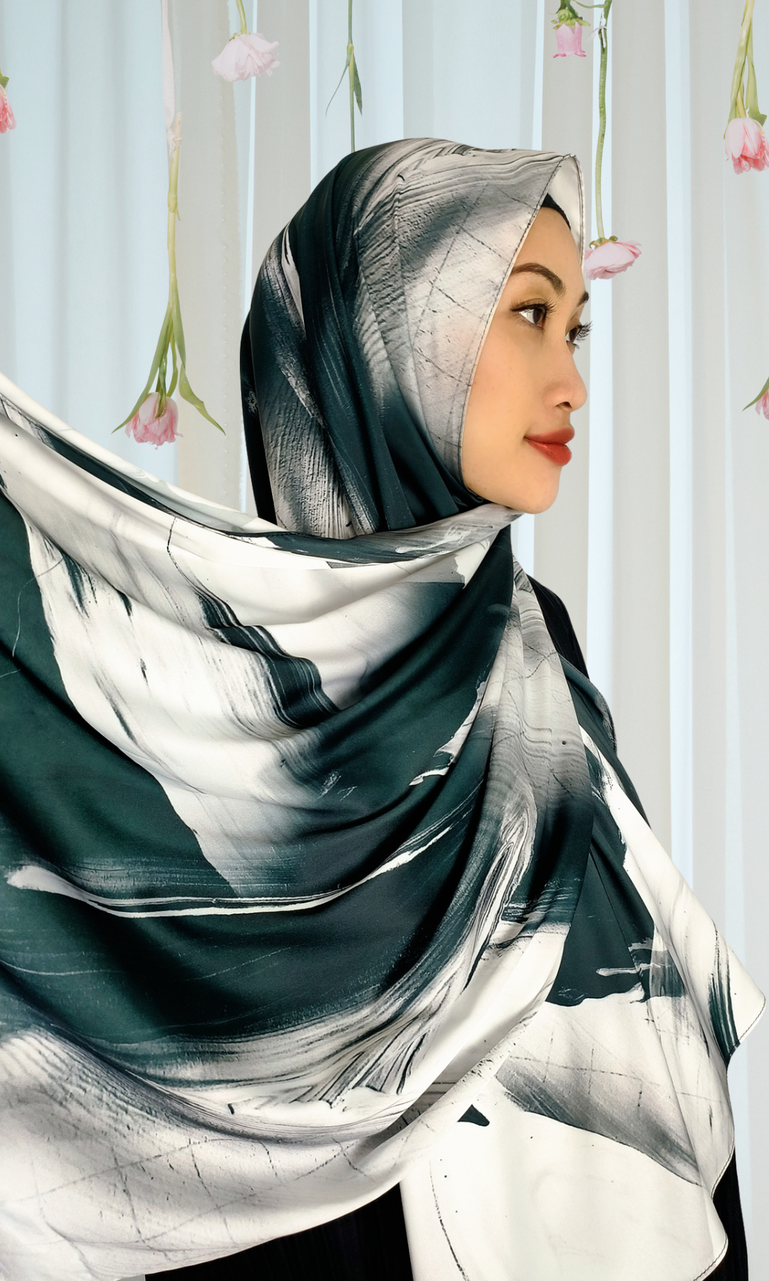 Shawl: Black Dahlia