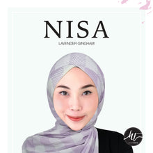 Load image into Gallery viewer, Nisa: Lavender Gingham
