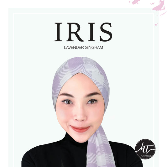 Iris: Lavender Gingham