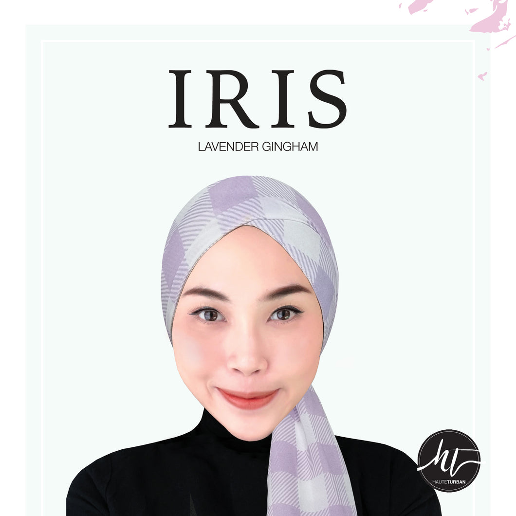 Iris: Lavender Gingham