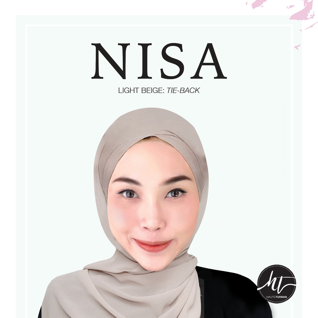Nisa: Light Beige (Tie-back)