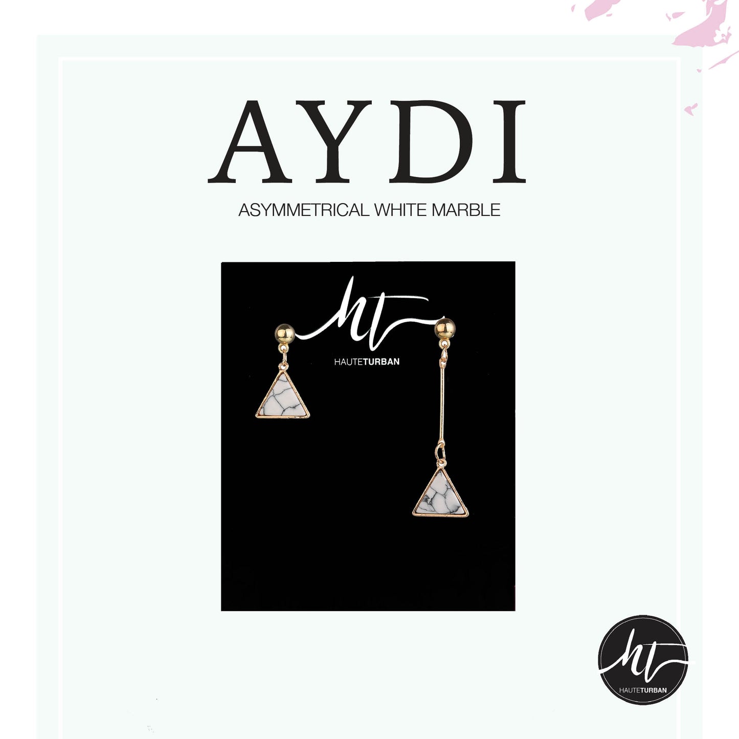 Aydi: Asymmetrical White Marble