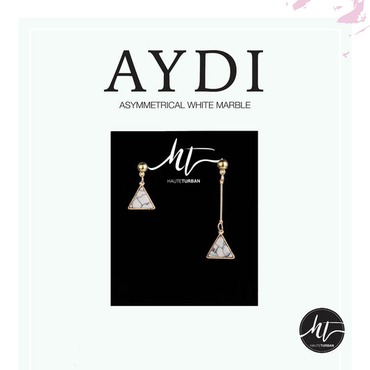 Aydi: Asymmetrical White Marble