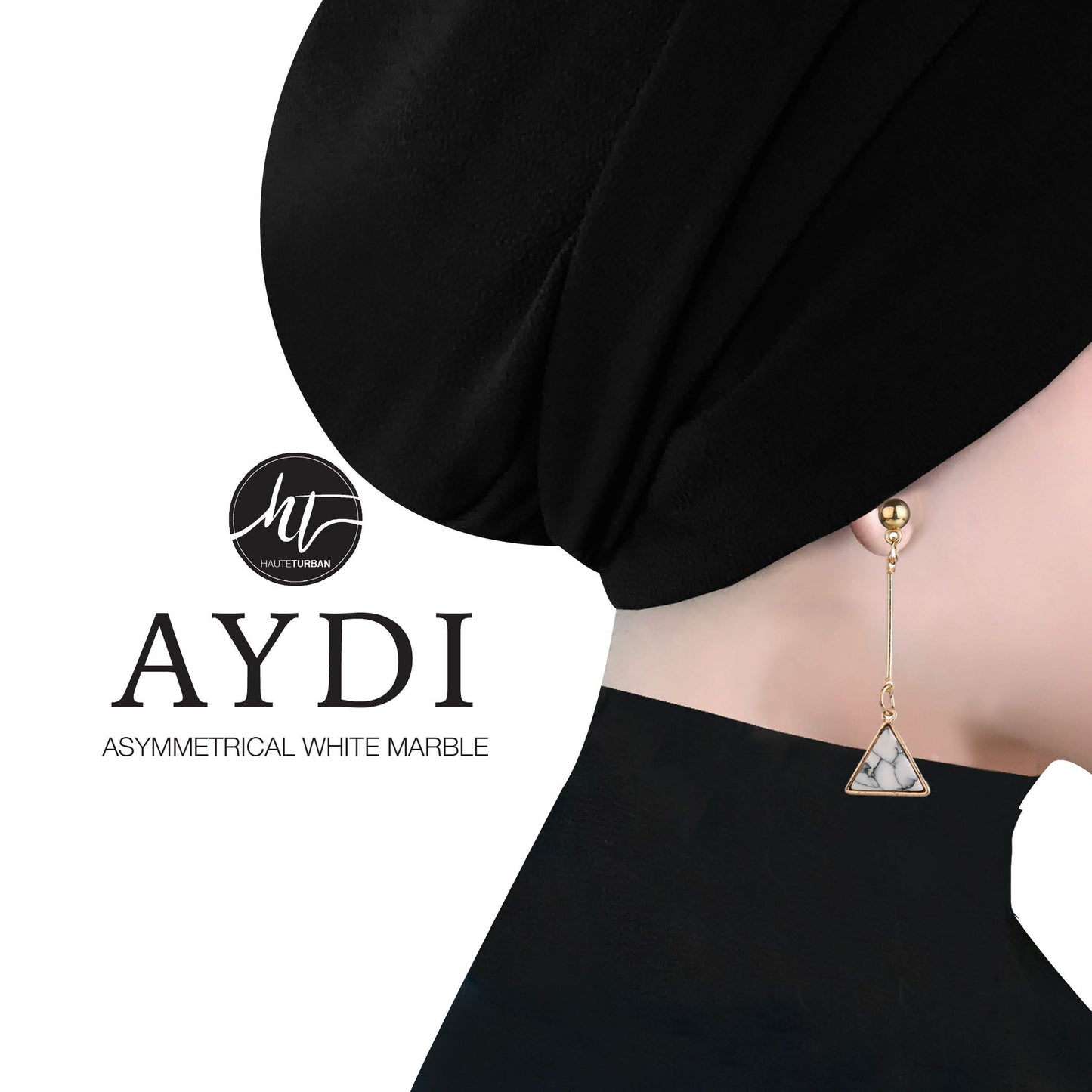 Aydi: Asymmetrical White Marble