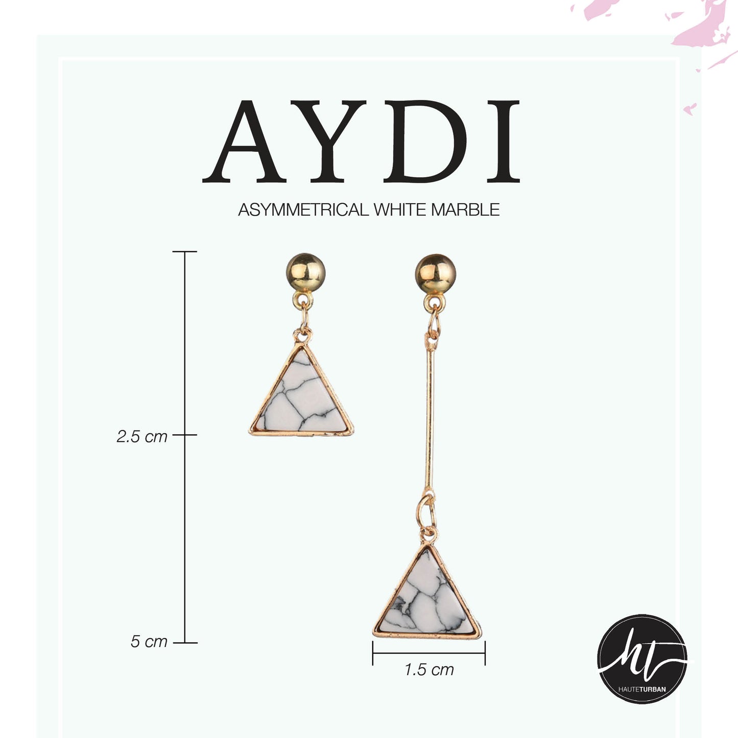 Aydi: Asymmetrical White Marble