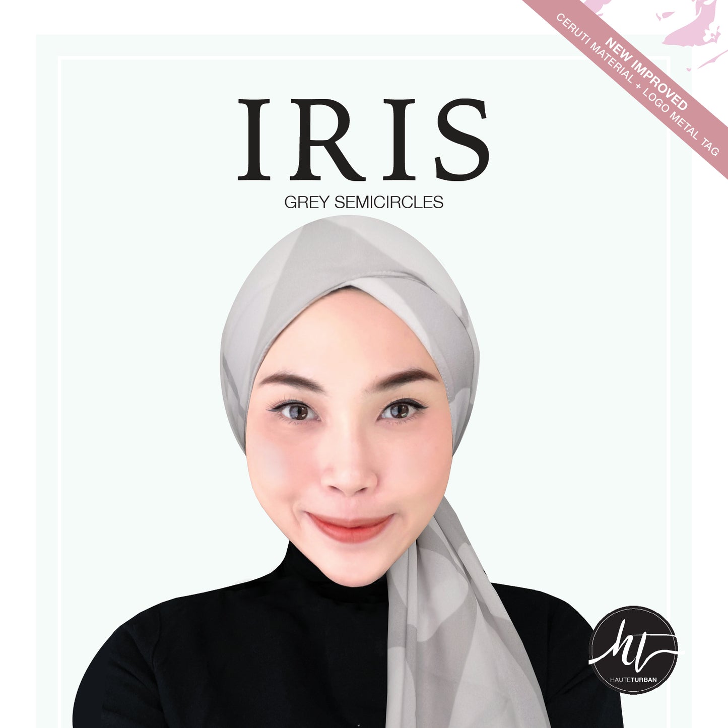 Iris: Grey Semicircles