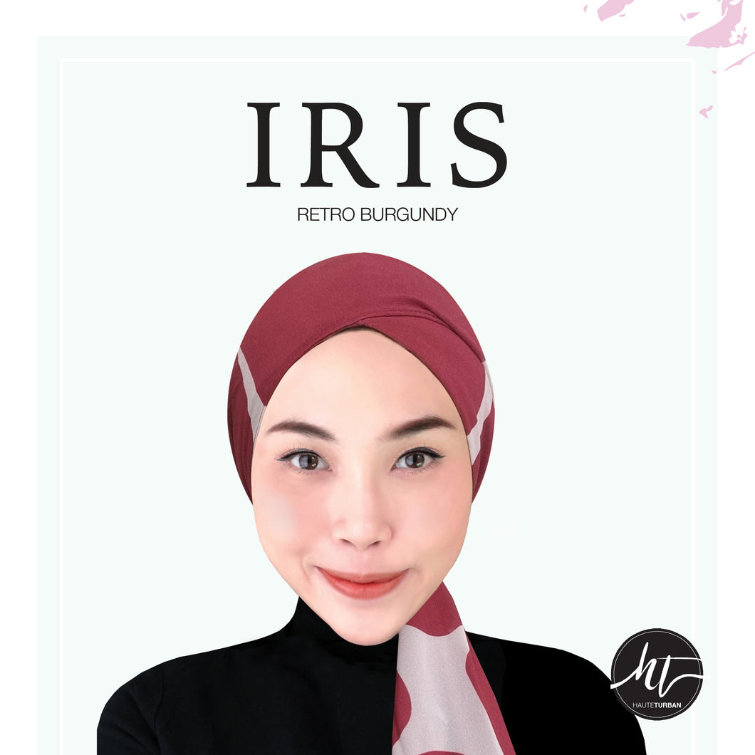 Iris: Retro (Burgundy)