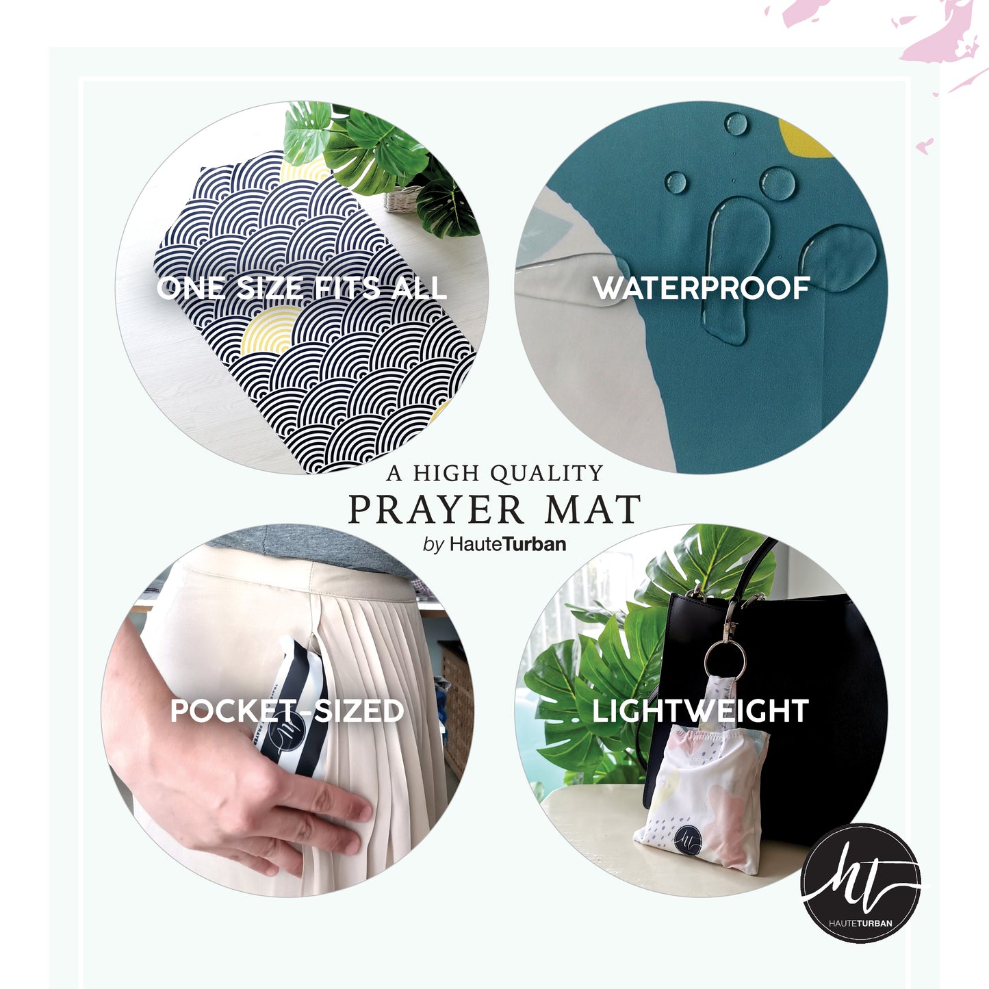 Travel Pocket Prayer Mat: Design 02